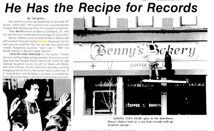 Saline Theatre - Now A Bakery (newer photo)